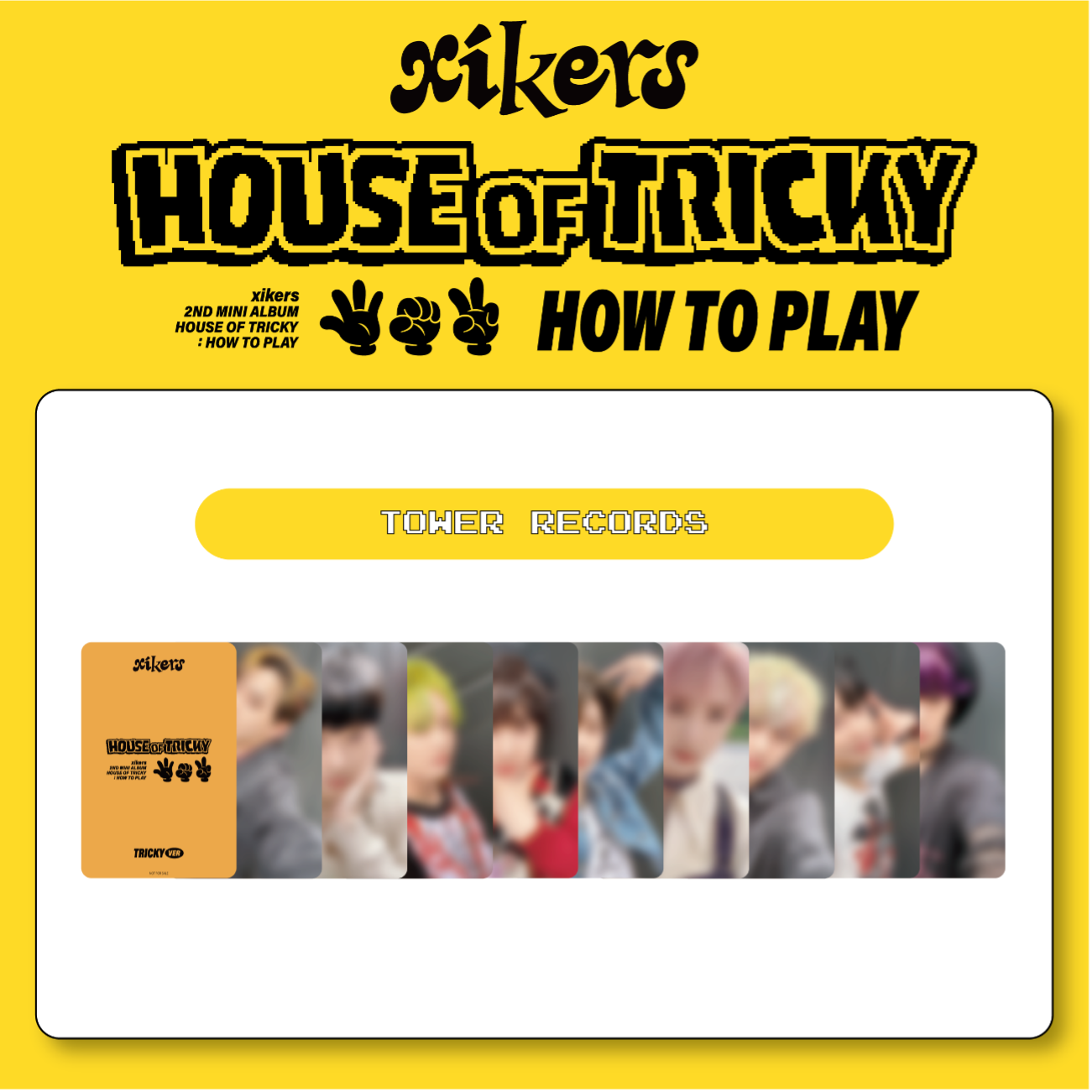 xikers 2ND MINI ALBUM 'HOUSE OF TRICKY : HOW TO PLAY' 発売記念 